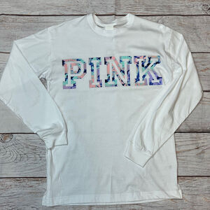 Victoria’s Secret PINK Retired Campus Tee Size XS